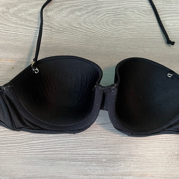 Victoria’s Secret 36C pink & black flirt bandeau bikini tops - Picture 9 of 16